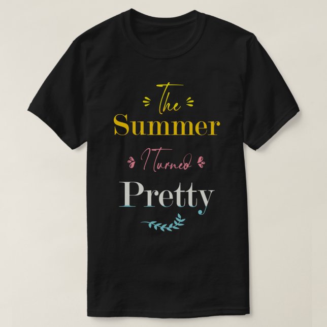 SOMMAREN JAG TURNERADE SÖT 4 T SHIRT (Design framsida)