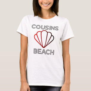Sommaren jag vände Söten Kusins Beach Red T-S T Shirt