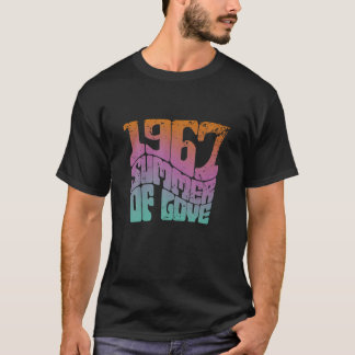 Sommaren Kärlek 1967 Hippie 1960-talet Psychedelic T Shirt