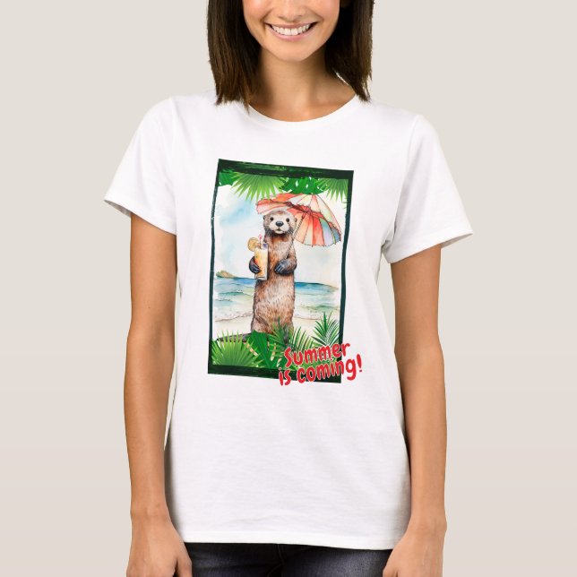 "Sommaren kommer!" T Shirt (Framsida)