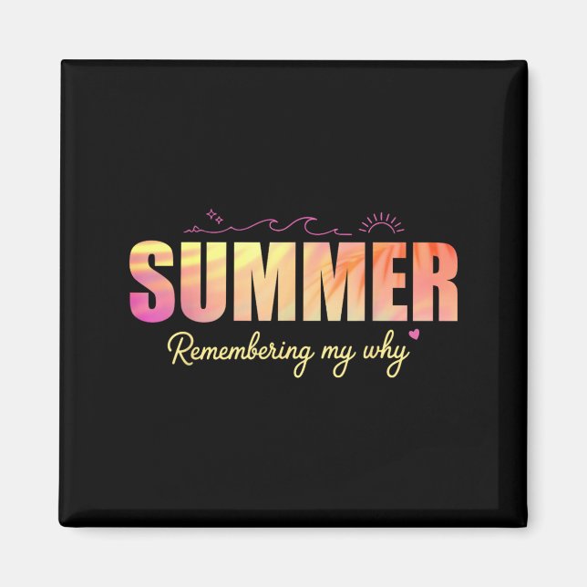 Sommaren minns min Varför Kreativ Magnet (Framsidan)