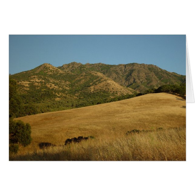 Sommaren Mt. Diablo, CA OBS Kort (Framsidan Horizontal)