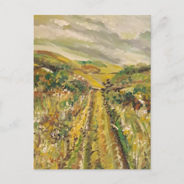 Sommaren på backe vykort (Framsida)