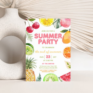 Sommaren Party Inbjudningar