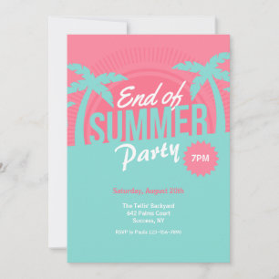Sommaren Party Inbjudningar