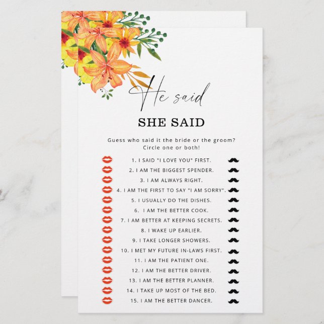 Sommaren sa att hon sa möhippa-spel (Fram/baksida)