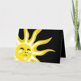 Sommaren Sol, Sunny Sunshine Hälsning Kort