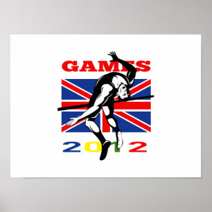 Sommaren spelar höjdhoppfriidrott 2012 poster
