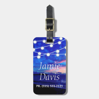 Sommaren tänder den tropiska stranden bagagebricka