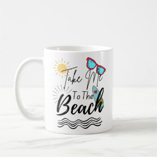 Sommaren tar mig till stranden kaffemugg