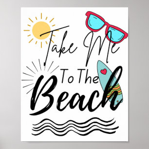 Sommaren tar mig till stranden poster