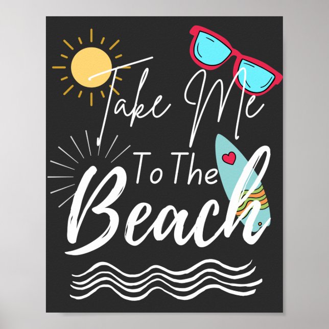 Sommaren tar mig till stranden poster (Framsidan)