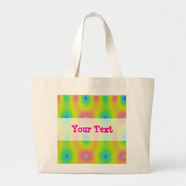 Sommaren Tie Dyeing Jumbo Tygkasse (Framsidan)