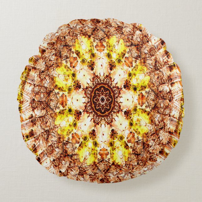 Sommaren till Fall.... Rund Kudde (Framsidan)