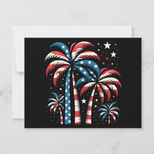 Sommaren USA flagga 4 juli Spara Datumet