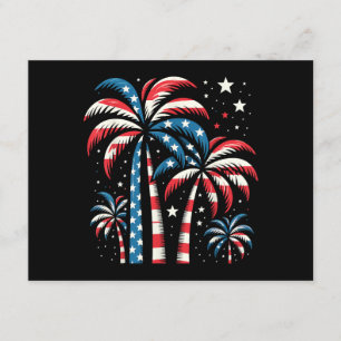 Sommaren USA flagga 4 juli Tilläggskort