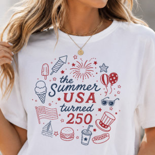Sommaren USA Fyllde 250 T-Shirt