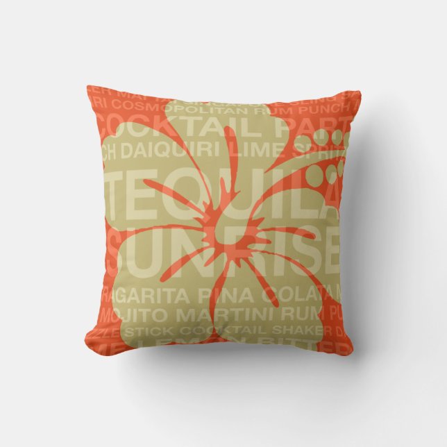 Sommaren uttrycker coctailar, och hibiskusen kudde (Framsida)