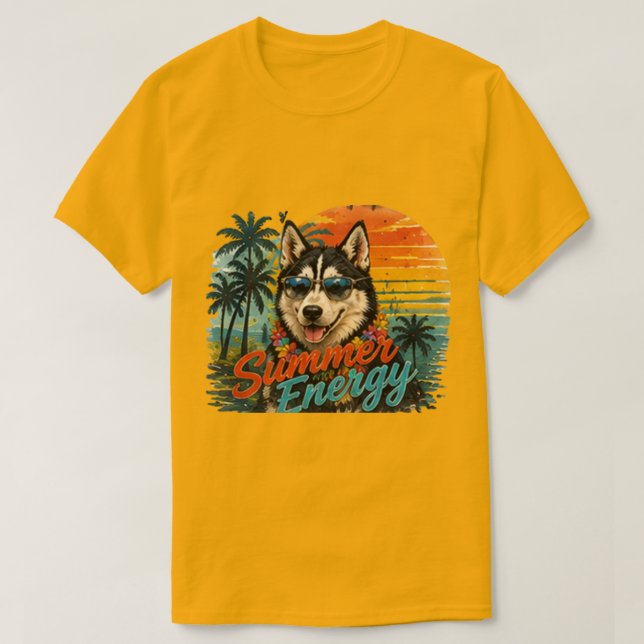 Sommarenergi Husky Tysk Tee (Design framsida)
