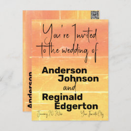 Sommarens avslappnade inbjudan Tvåsidig Gul Persik