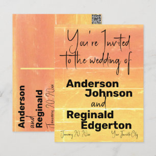 Sommarens avslappnade inbjudan Tvåsidig Gul Persik