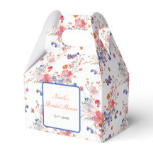 Sommarens blommiga fjärilbröllopsdusch