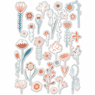 Sommarens blommor klistermärken