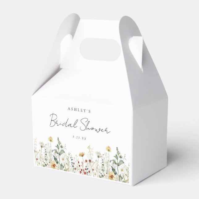 Sommarens bröllopsfest för vildblommor presentaskar (Framsidan Sidan)