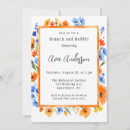 Sommarens Embrace WildblomBrunch & Bubly Inbjudningar