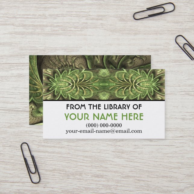 Sommarens Hum Personlig-mediekort Visitkort (Fram/Back In Situ)