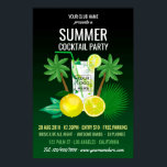 Sommarens inbjudan till Klubb/företagspart Poster<br><div class="desc">Personlig Summer Cocktail Party Advertisement poster mångsidig för alla typer av klubbar/föreningar eller organisationer.</div>