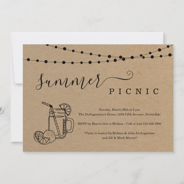 Sommarens inbjudan till Picnic Party (Framsida)