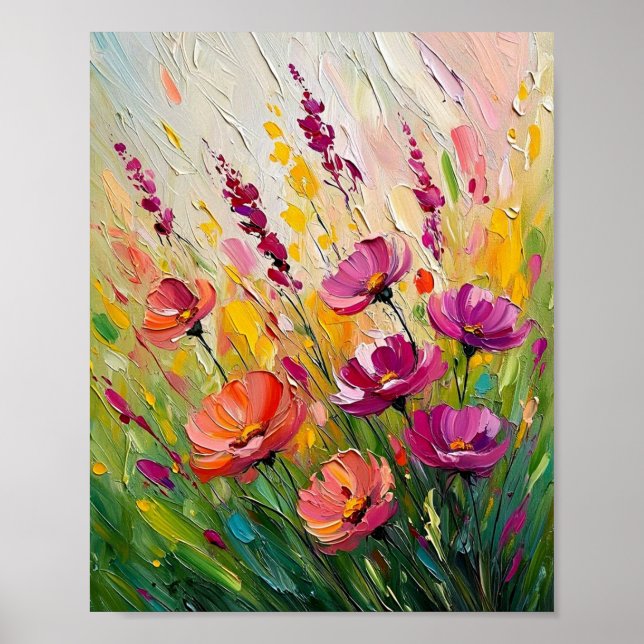 Sommarens Kinestetiska Blomning Poster (Framsidan)