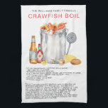 Sommarens Kräftor Boil| Recipe Heirloom Tea Tower Kökshandduk<br><div class="desc">Clambake, Lobster Bake, Lobster Boil, Kräftor Bake, Kräftor Boil, Low Land Boil, Fish Fry och Oyster Roast hela skaldjursfiskynglen i elaket. För en unik gåva gör du en sats av godhet höger från ett av mormors uppskattade recept, och gåva tillsammans med en keirloom tehandduk tryckt med samma recept. Vänd handskrivna...</div>