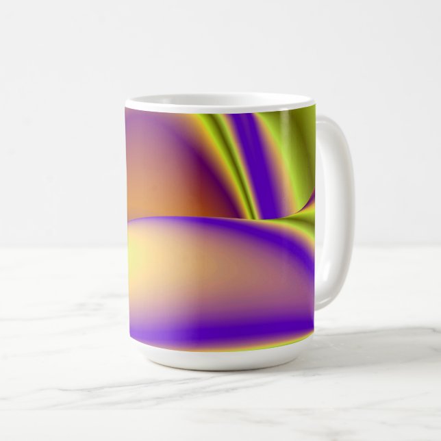 Sommarens magi, Abstrakt 3D Art Kaffemugg (Framsida höger)