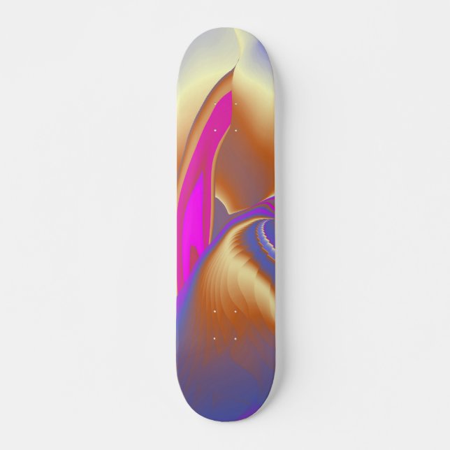 Sommarens magi, Abstrakt 3D Art Mini Skateboard Bräda 18,5 Cm (Framsida)