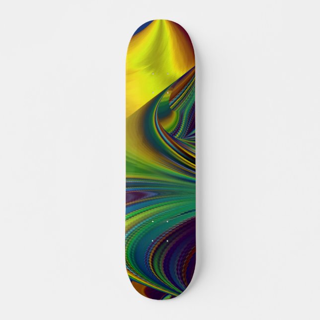 Sommarens magi, Abstrakt 3D Art Mini Skateboard Bräda 18,5 Cm (Framsida)