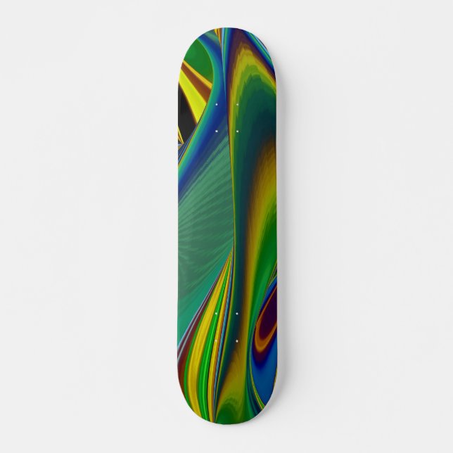 Sommarens magi, Abstrakt 3D Art Mini Skateboard Bräda 18,5 Cm (Framsida)
