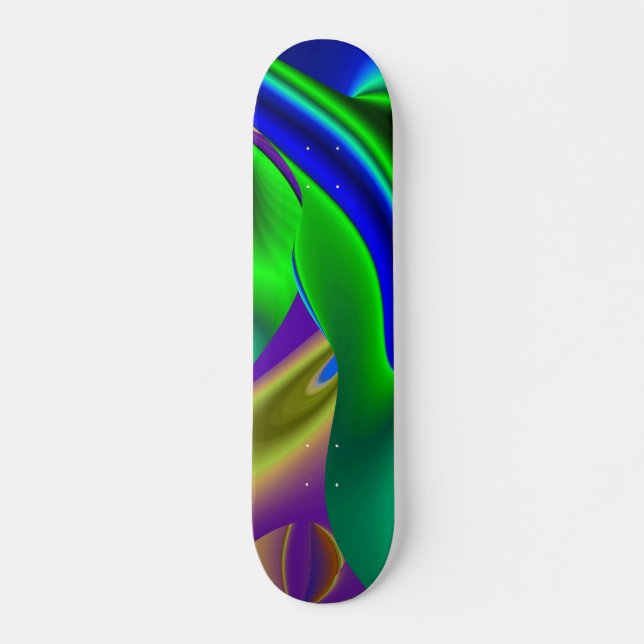 Sommarens magi, Abstrakt 3D Art Mini Skateboard Bräda 18,5 Cm (Framsida)