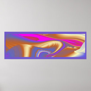 Sommarens magi, Abstrakt 3D Art Poster