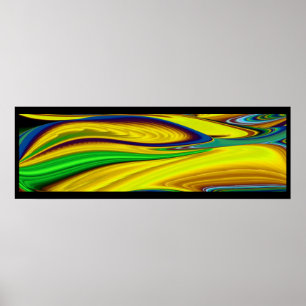 Sommarens magi, Abstrakt 3D Art Poster