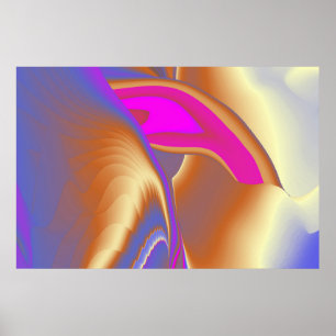 Sommarens magi, Abstrakt 3D Art Poster
