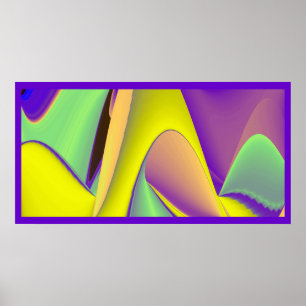 Sommarens magi, Abstrakt 3D Art Poster
