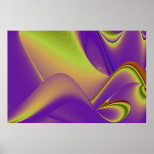 Sommarens magi, Abstrakt 3D Art Poster