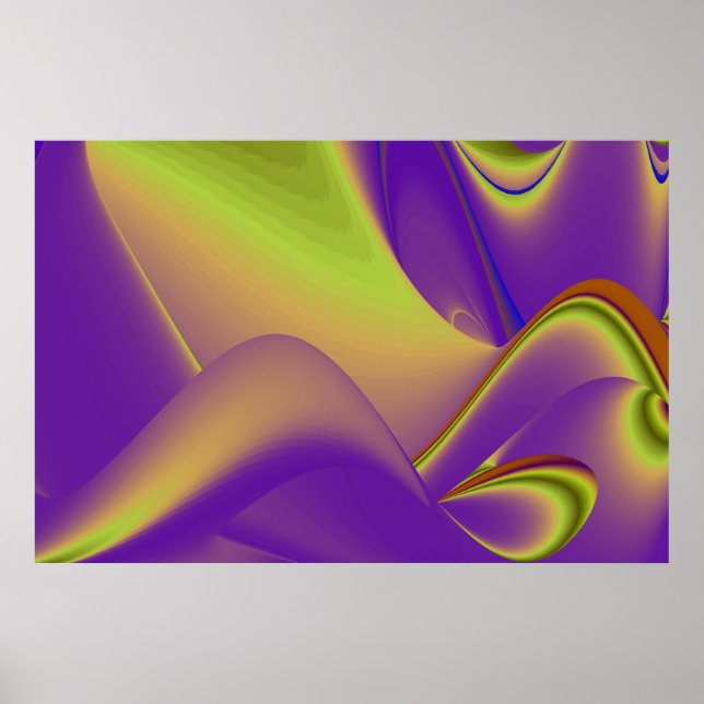 Sommarens magi, Abstrakt 3D Art Poster (Framsidan)