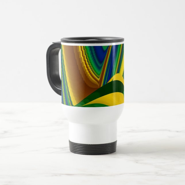 Sommarens magi, Abstrakt 3D Art Resemugg (Framsida vänster)