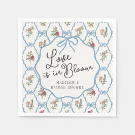 Sommarens trädgårdsfest Ljust blommande bröllopsdu Pappersservett