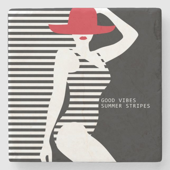 Sommarens Woman-underlägg Underlägg Sten (Framsidan)