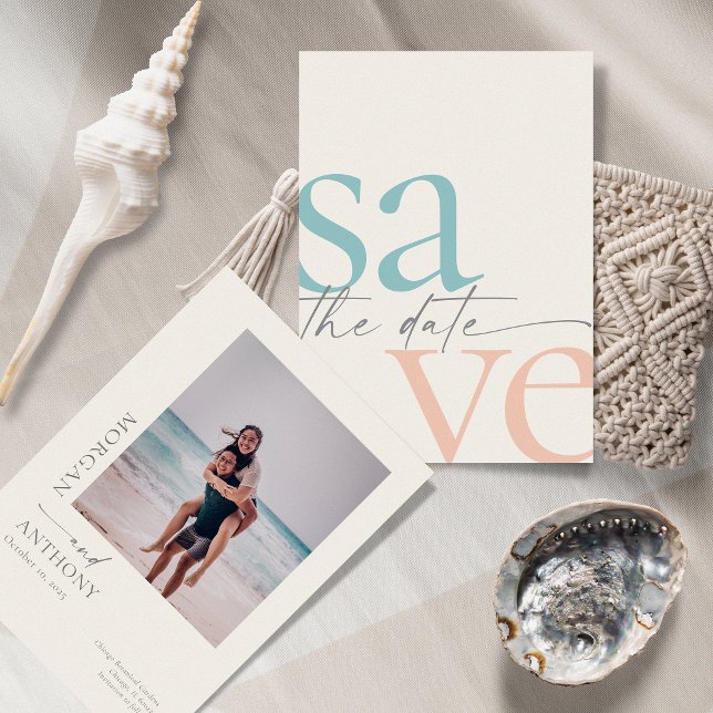 Sommarfack - enkelt fotospardatum spara datumet (Skapare uppladdad)