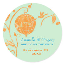 Sommarfåglar Mint Grönt Bröllop